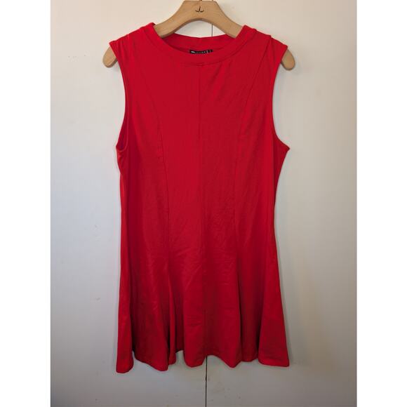 ASOS Cotton Sleeveless Mini Red Sundress - Picture 6 of 13